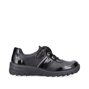 Rieker - L7120-00 - Black/Schwarz/Hellgold - Shoes