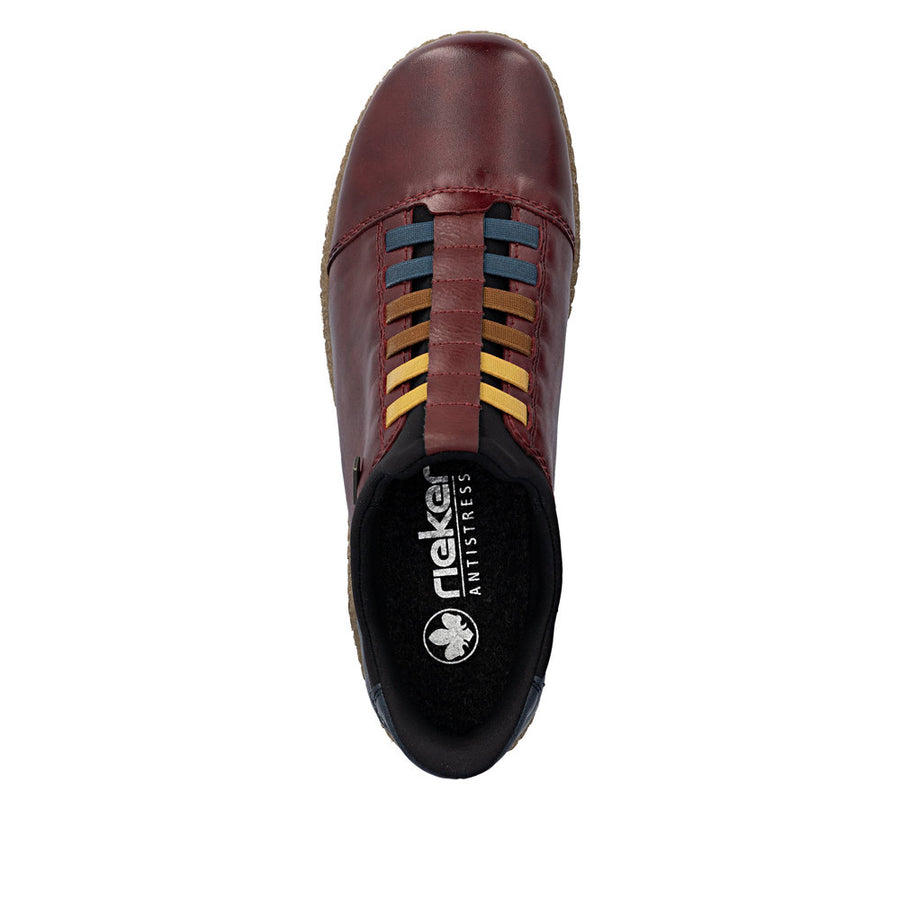 Rieker - L7562-35 - Vino/Ozean/Schwarz/Wine - Shoes