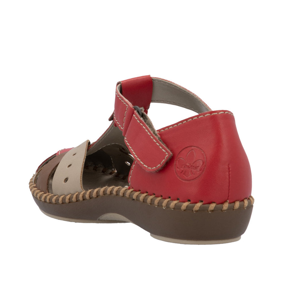 Rieker - M1655-33 - Rosso/Beige/Cayenne - Sandals
