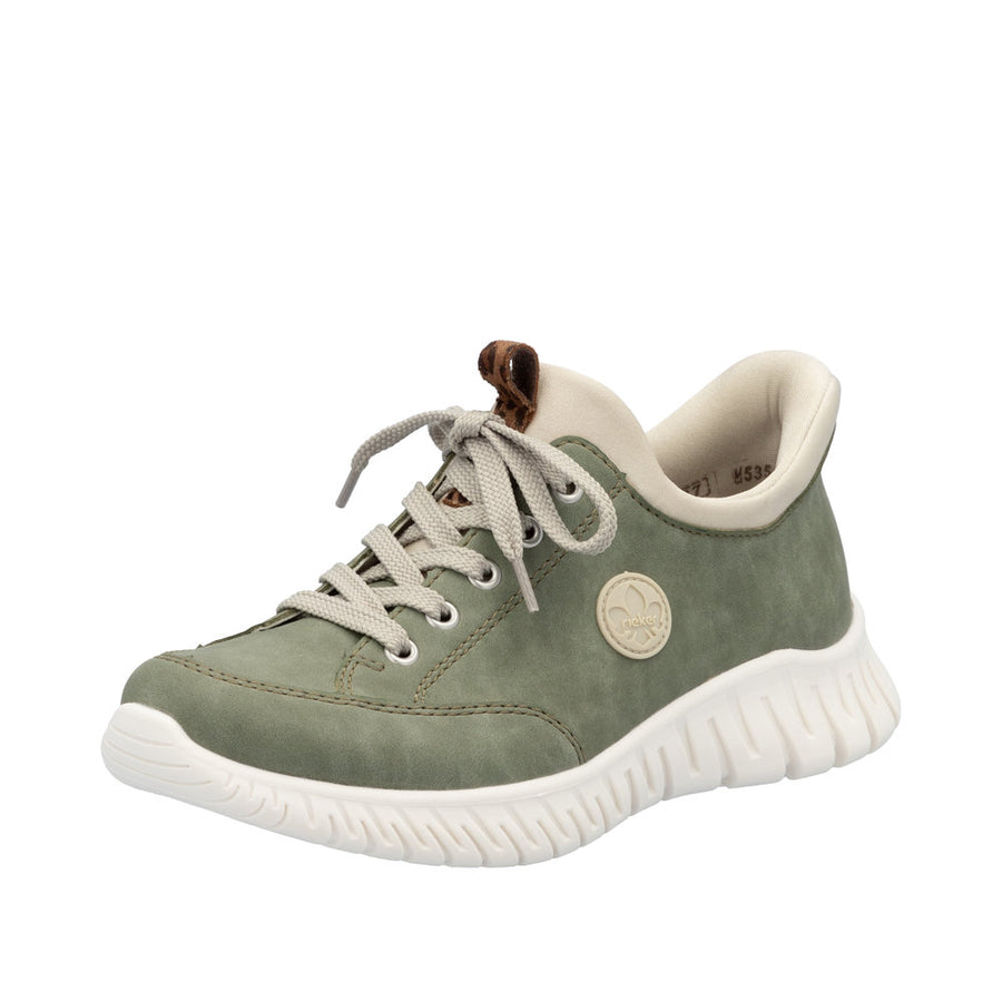 Rieker - M5354-52 - Schif/Perle/Crème/Leo-Nuss - Shoes