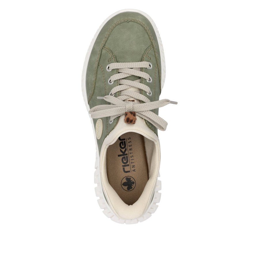 Rieker - M5354-52 - Schif/Perle/Crème/Leo-Nuss - Shoes