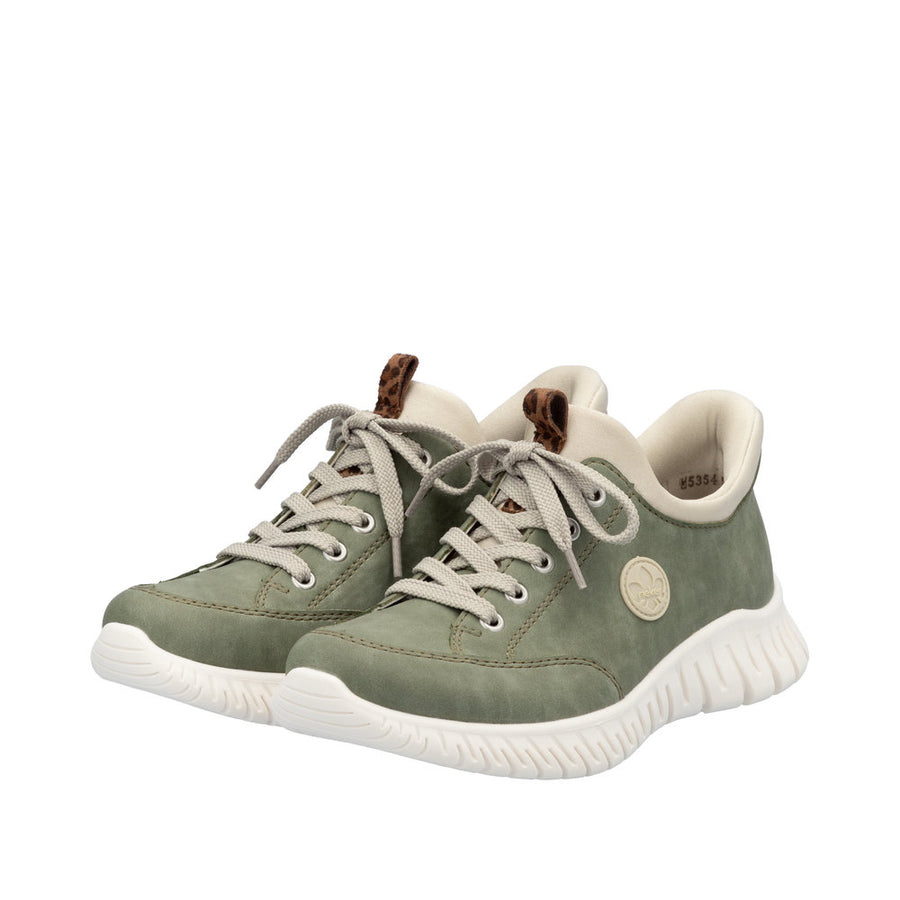 Rieker - M5354-52 - Schif/Perle/Crème/Leo-Nuss - Shoes