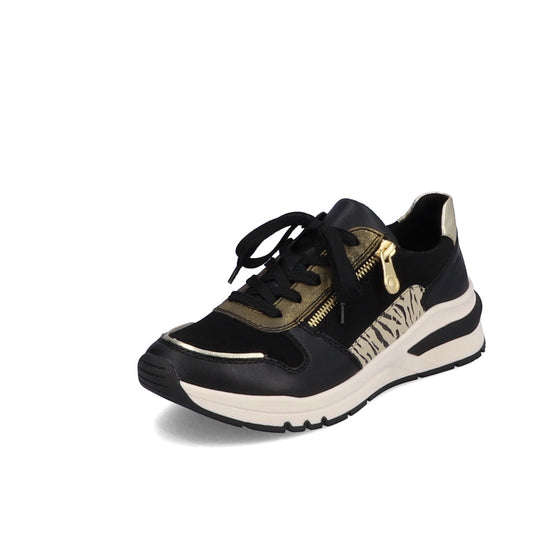 Rieker - M6616-00 - Schwarz/Lightgold - Shoes