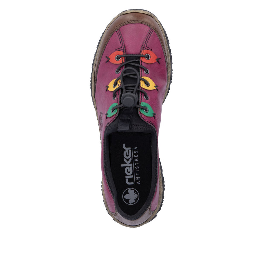 Rieker - N3271-30 - Brown/Violett/Flamme/Honig - Shoes