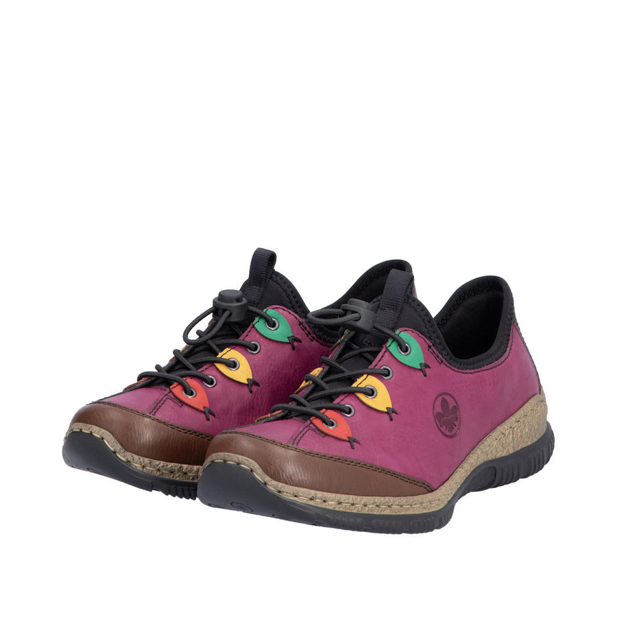 Rieker - N3271-30 - Brown/Violett/Flamme/Honig - Shoes