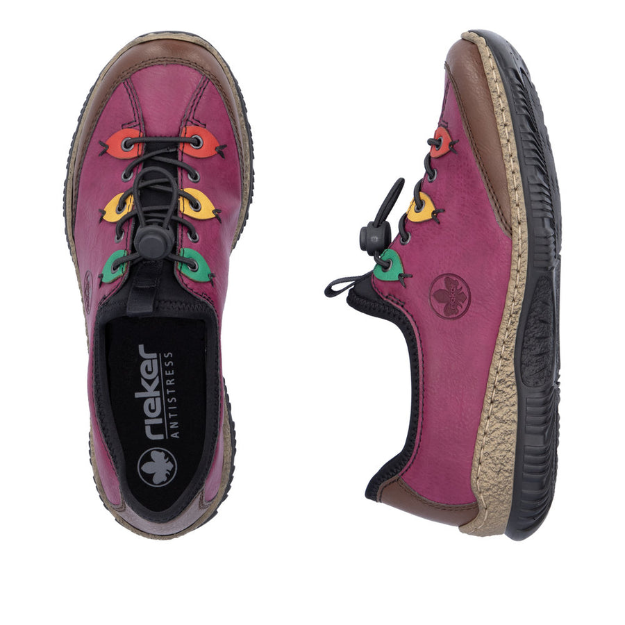 Rieker - N3271-30 - Brown/Violett/Flamme/Honig - Shoes