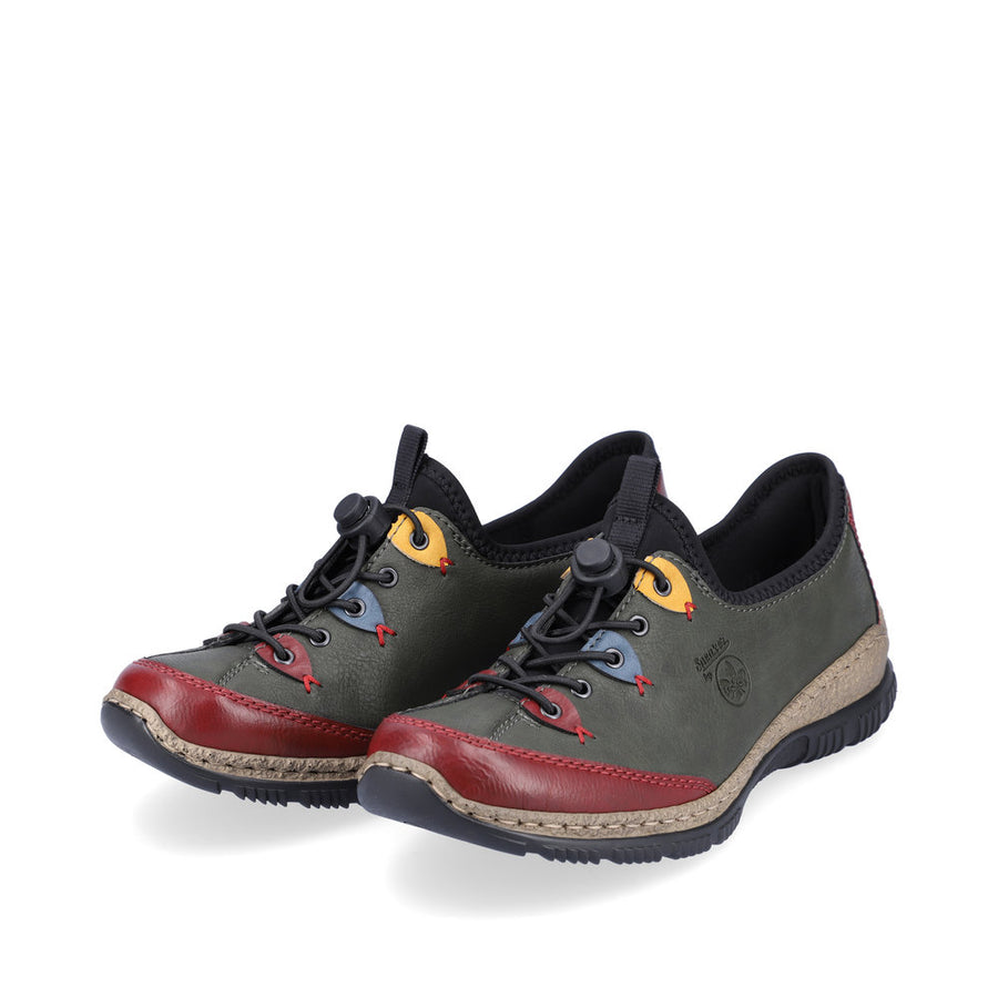 Rieker - N3271-54 - Wine/Forest/Royal - Shoes