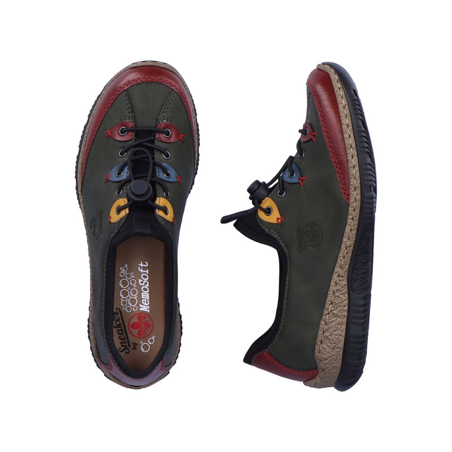 Rieker - N3271-54 - Wine/Forest/Royal - Shoes