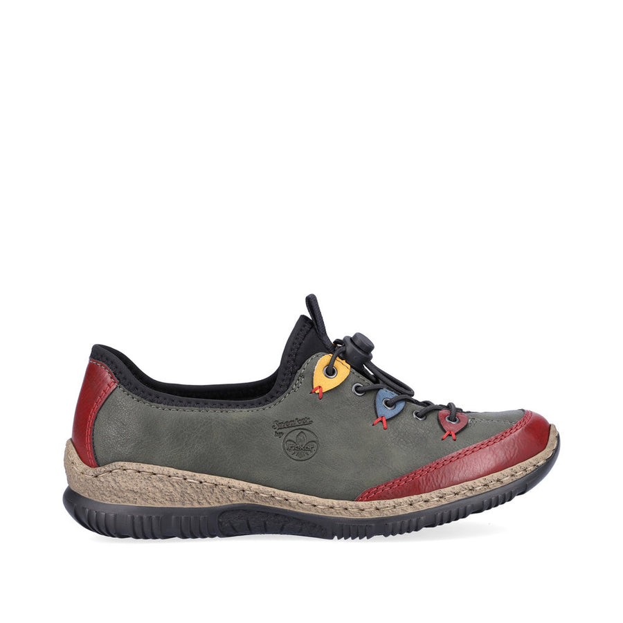 Rieker - N3271-54 - Wine/Forest/Royal - Shoes