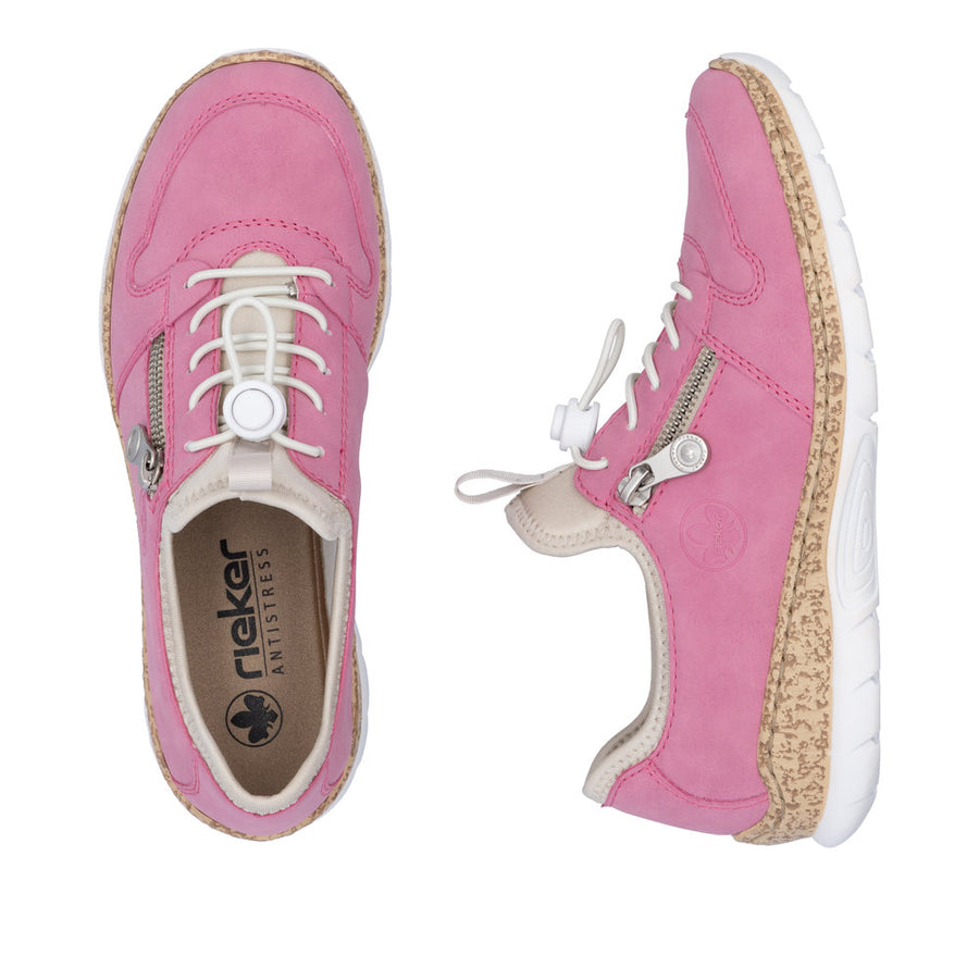 Rieker - N42G0-31 - Lipstick/Perle/Crème - Shoes