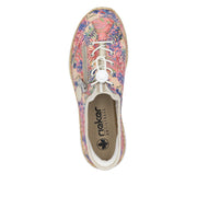 Rieker - N42V3-90 - Rosa-Jungle/Perle/Crème - Shoes