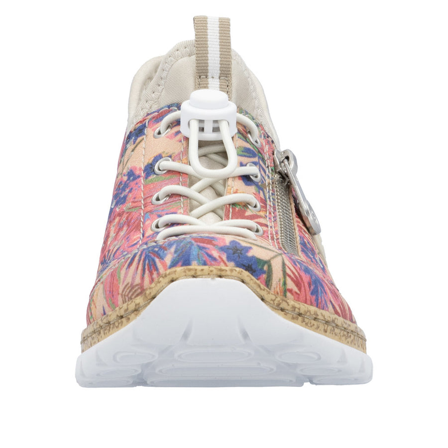 Rieker - N42V3-90 - Rosa-Jungle/Perle/Crème - Shoes