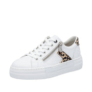 Rieker - N4924-81 - Weiss/ Leo-Natur/Weiss - Shoes