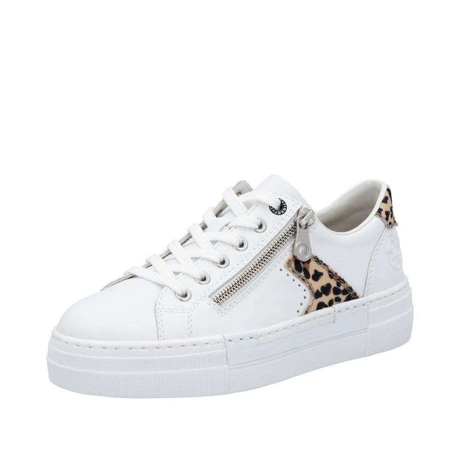 Rieker - N4924-81 - Weiss/ Leo-Natur/Weiss - Shoes