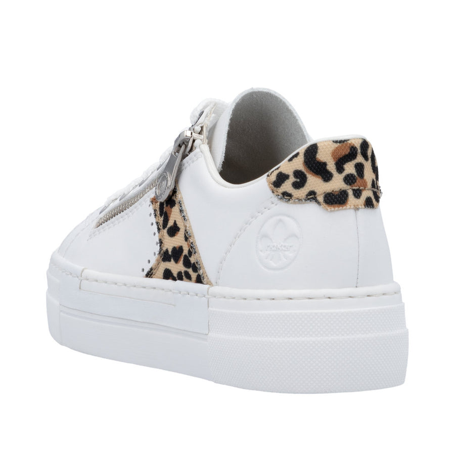 Rieker - N4924-81 - Weiss/ Leo-Natur/Weiss - Shoes
