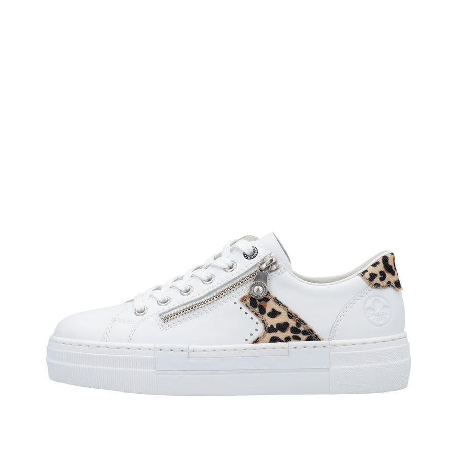 Rieker - N4924-81 - Weiss/ Leo-Natur/Weiss - Shoes