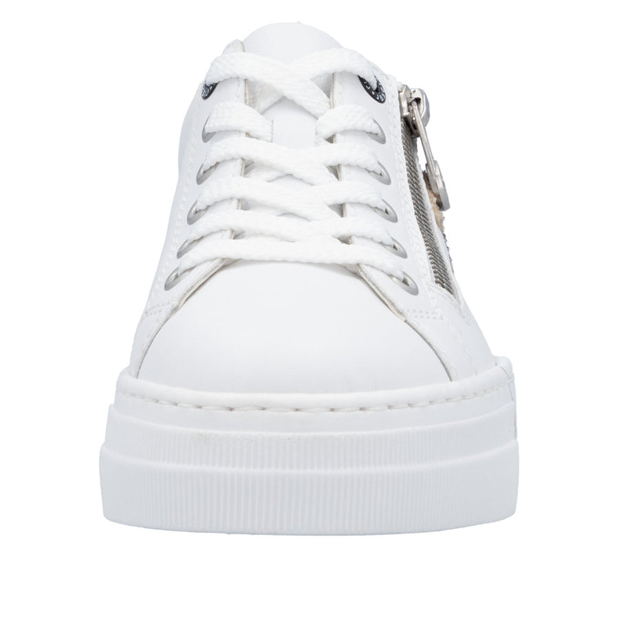 Rieker - N4924-81 - Weiss/ Leo-Natur/Weiss - Shoes