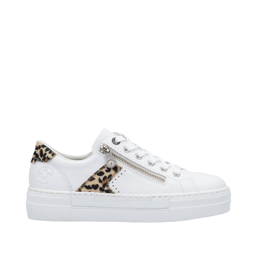 Rieker - N4924-81 - Weiss/ Leo-Natur/Weiss - Shoes
