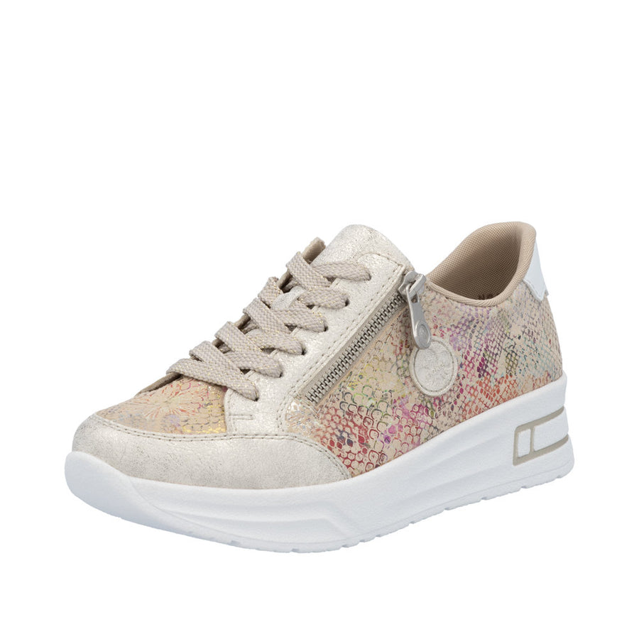Rieker - N8103-60 - Beige-Gold/Beige-Multi/Weiss - Shoes