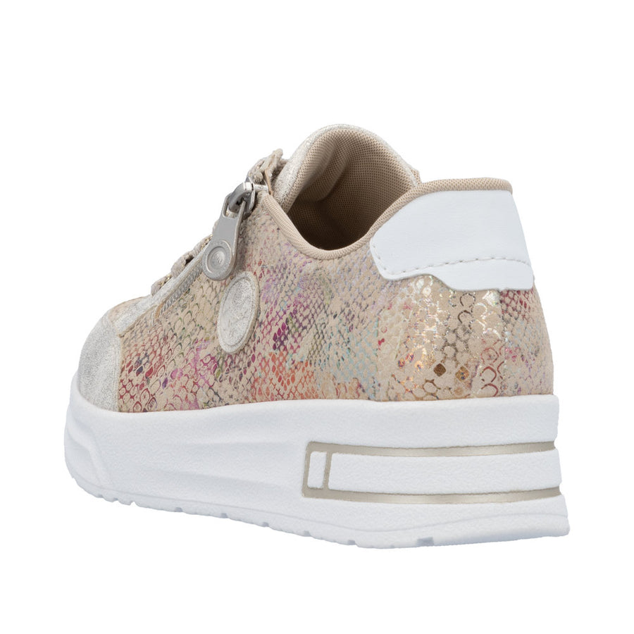 Rieker - N8103-60 - Beige-Gold/Beige-Multi/Weiss - Shoes