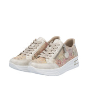 Rieker - N8103-60 - Beige-Gold/Beige-Multi/Weiss - Shoes