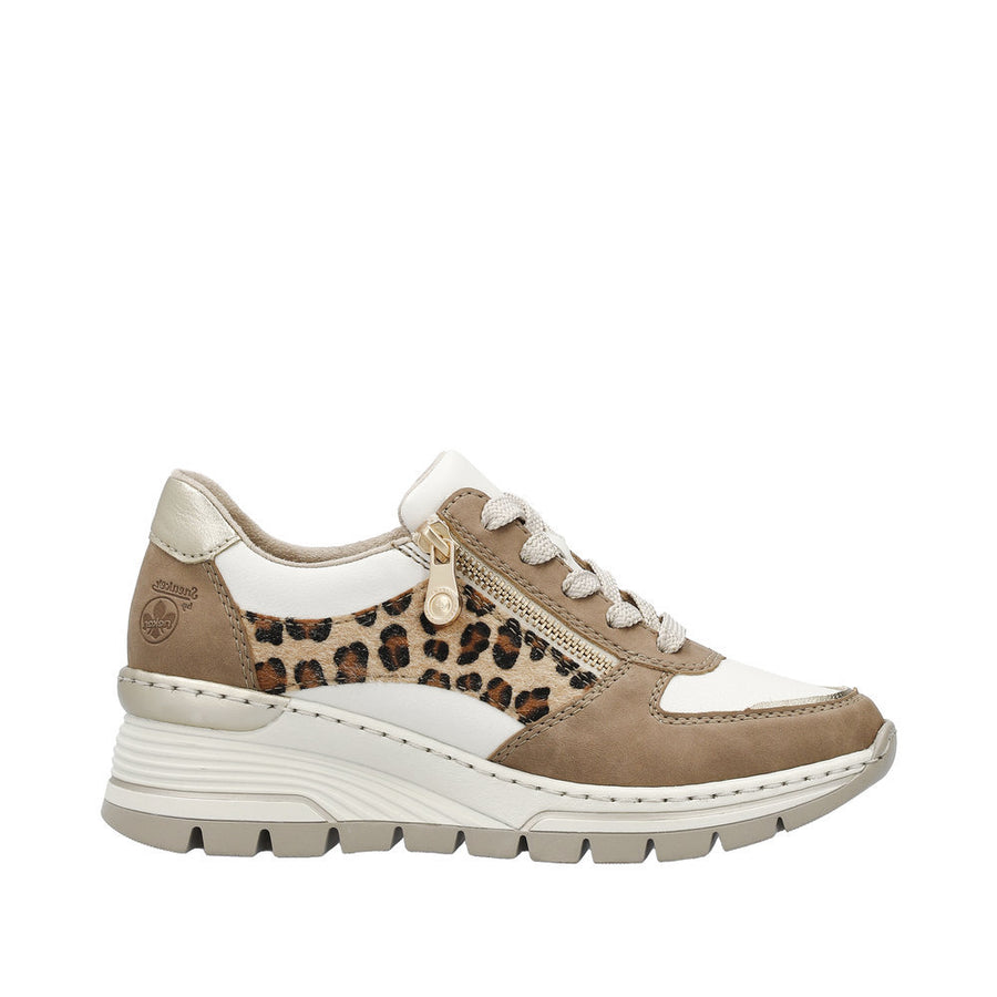 Rieker - N8308-64 - White Leopard - Shoes