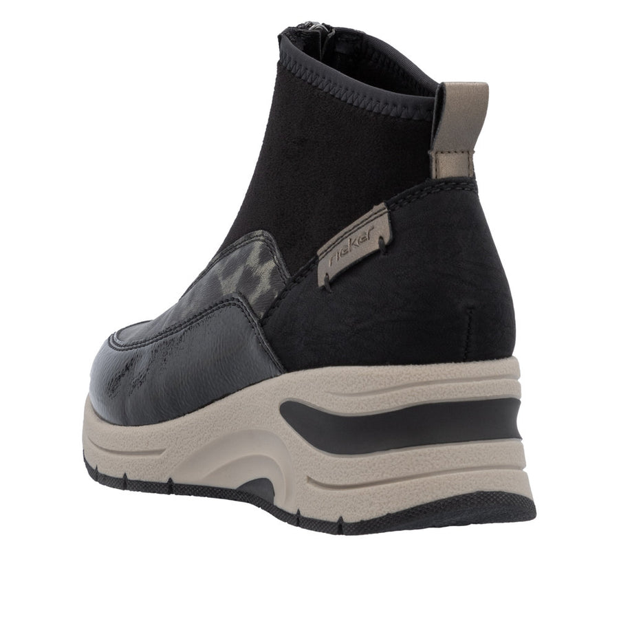 Rieker - N9362-00 - Black/Gold-Schwarz - Boots