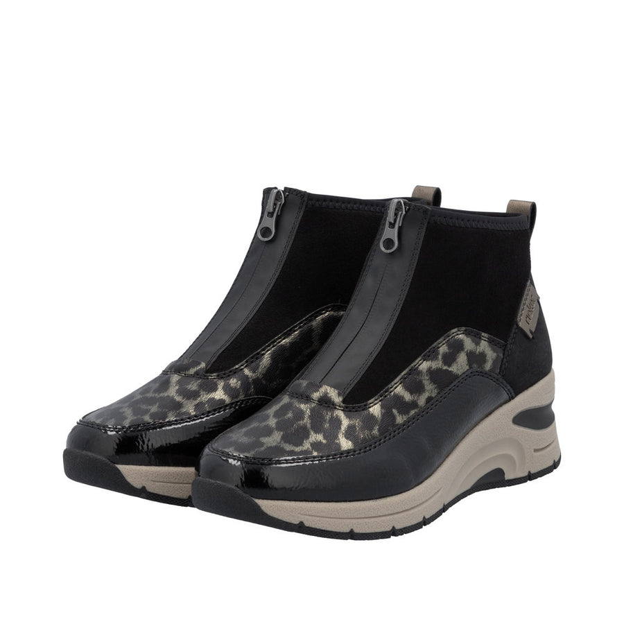 Rieker - N9362-00 - Black/Gold-Schwarz - Boots