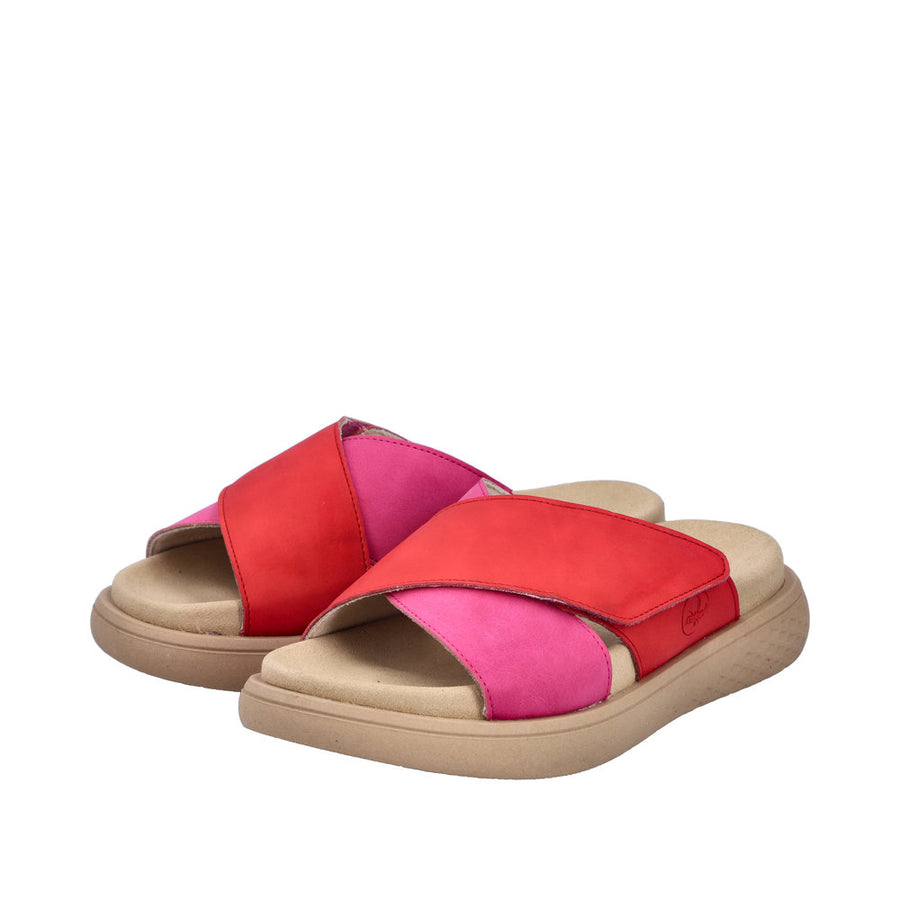 Rieker - V1579-33 - Magenta/Flamme - Sandals