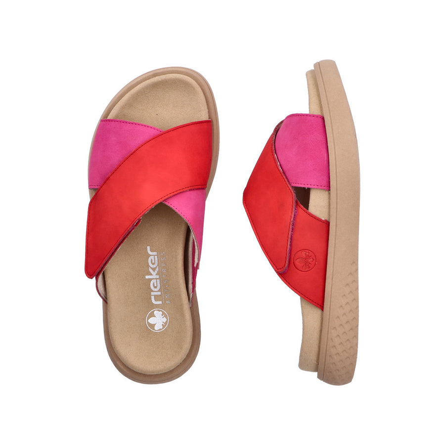 Rieker - V1579-33 - Magenta/Flamme - Sandals