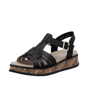 Rieker - W0853-00 - Schwarz - Sandals