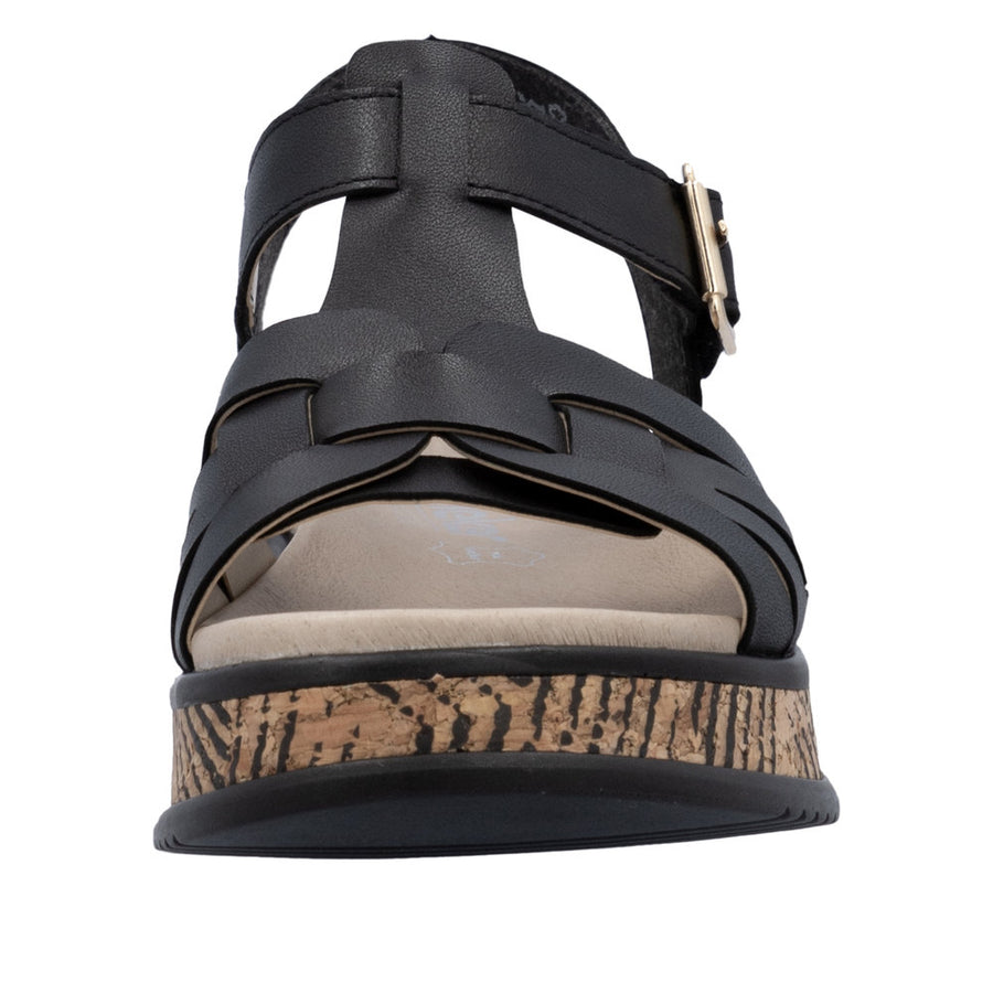 Rieker - W0853-00 - Schwarz - Sandals