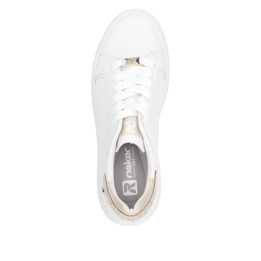 Rieker - W2303-80 - White/Gold/Silver - Shoes