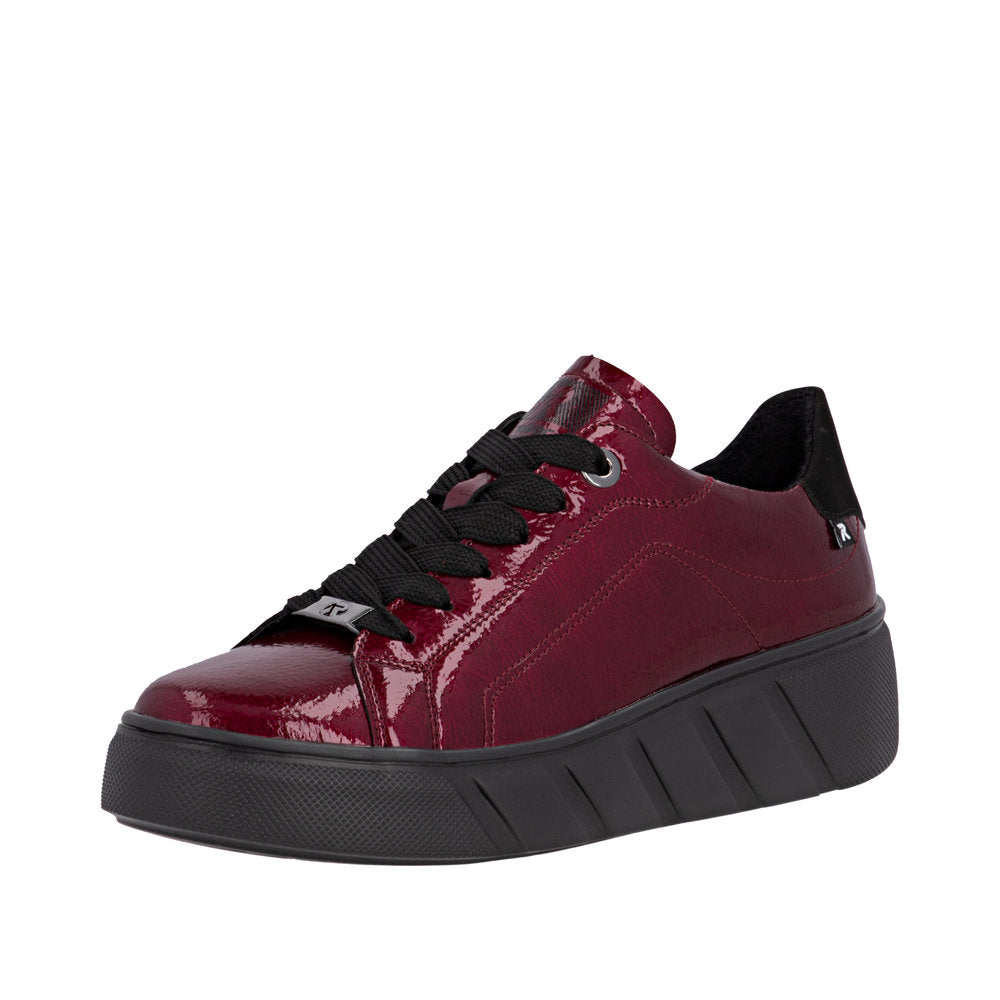 Rieker - W2601-35 - Cherry/Schwarz - Shoes