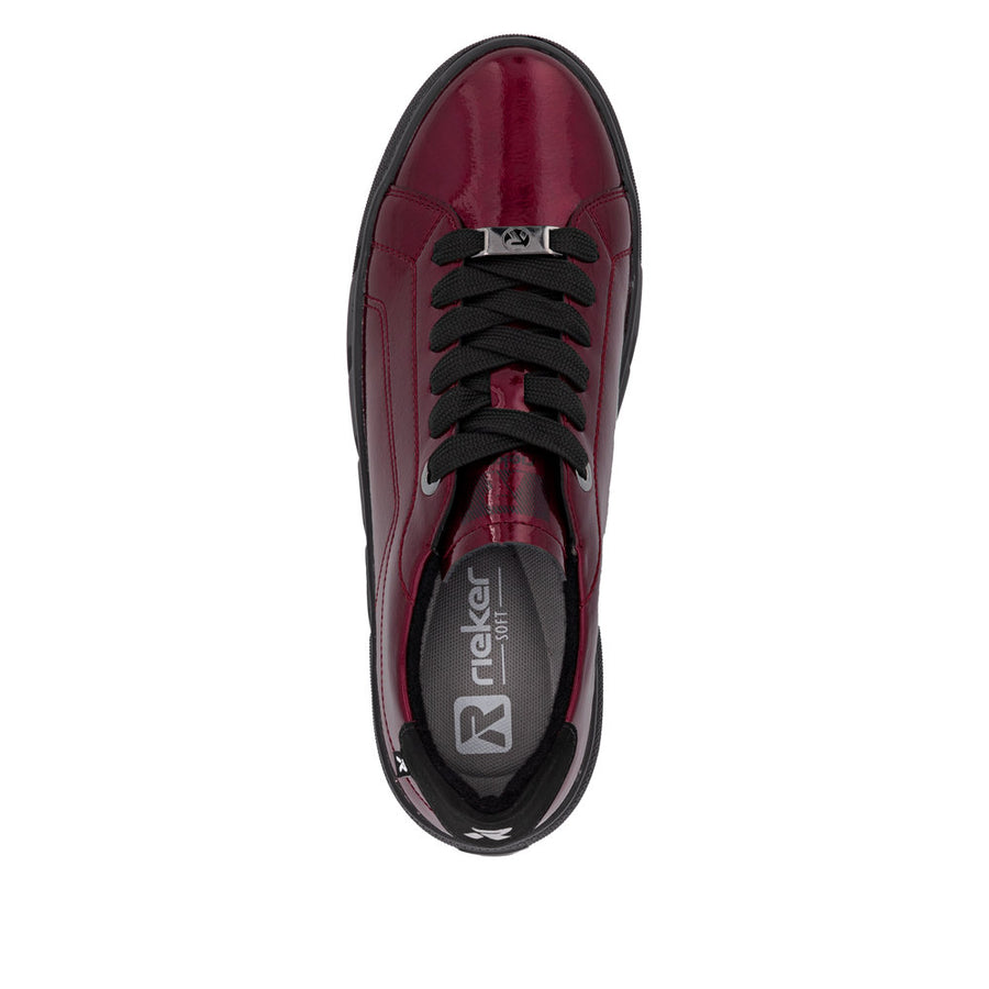 Rieker - W2601-35 - Cherry/Schwarz - Shoes