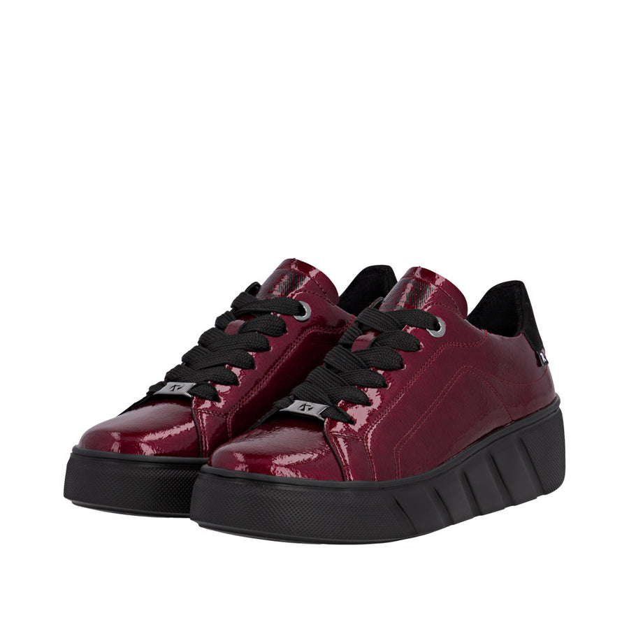 Rieker - W2601-35 - Cherry/Schwarz - Shoes