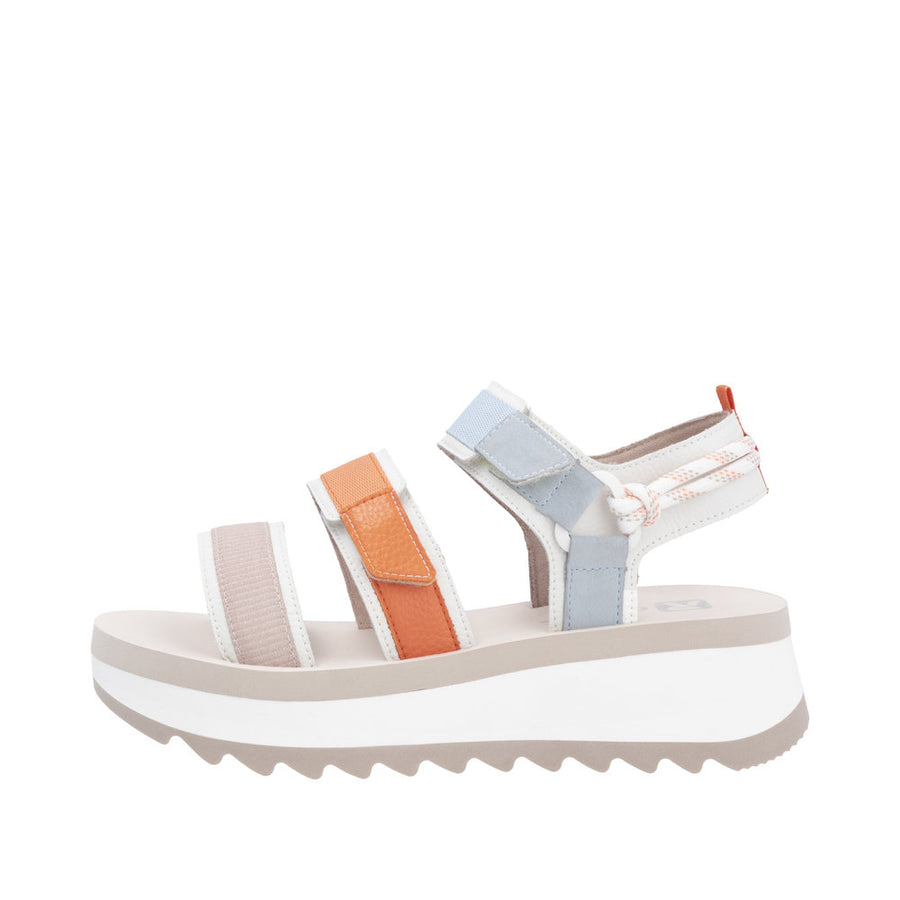 Rieker - W3052-90 - Paper/Lightrose/Salmon/Carrot/Ciel - Sandals