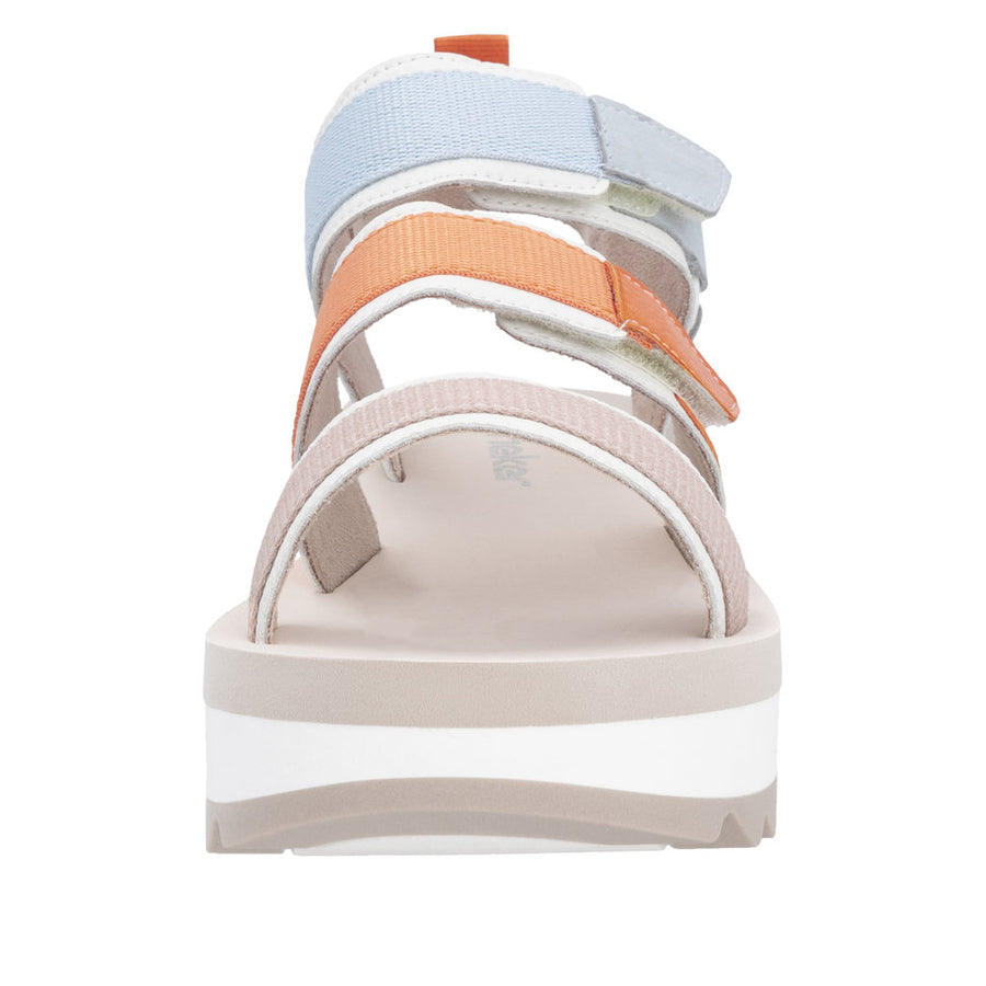 Rieker - W3052-90 - Paper/Lightrose/Salmon/Carrot/Ciel - Sandals