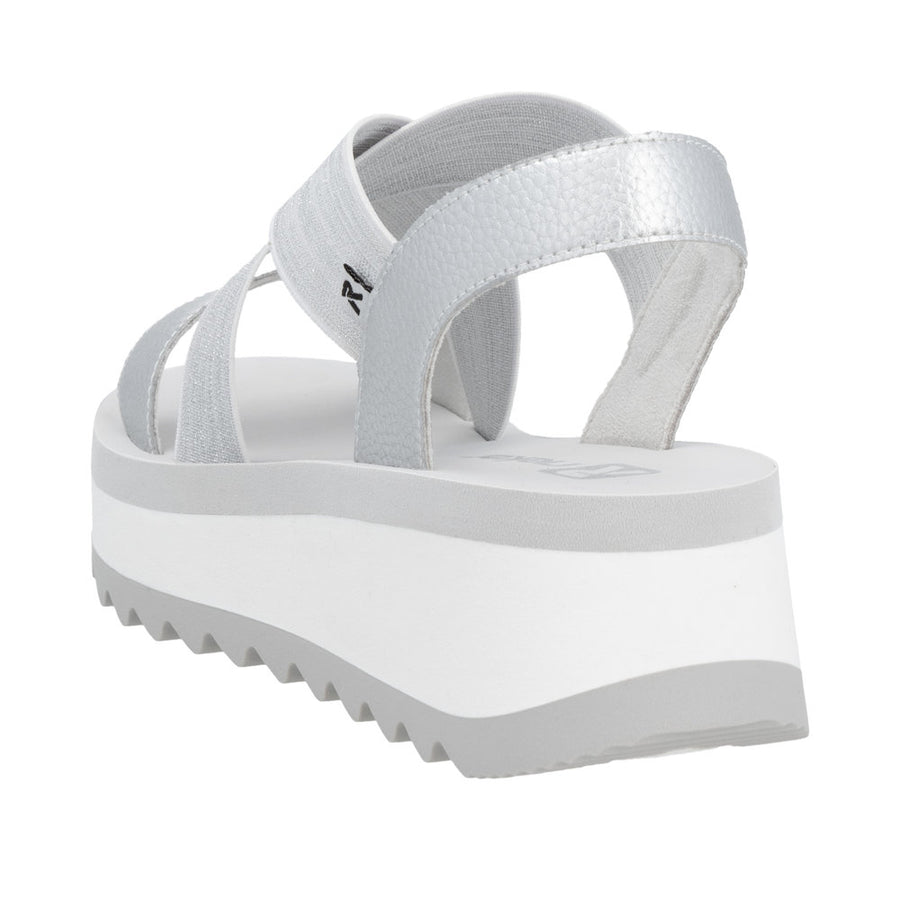 Rieker - W3053-90 - Silber/Weiss-Silber - Sandals