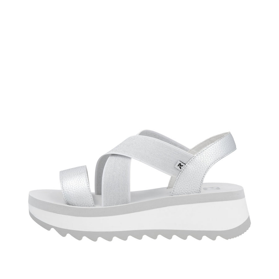 Rieker - W3053-90 - Silber/Weiss-Silber - Sandals