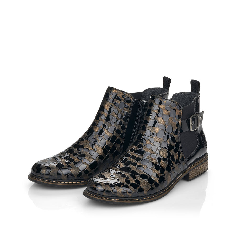 Rieker - Z4965-90 - Bronze/Schwarz - Boots