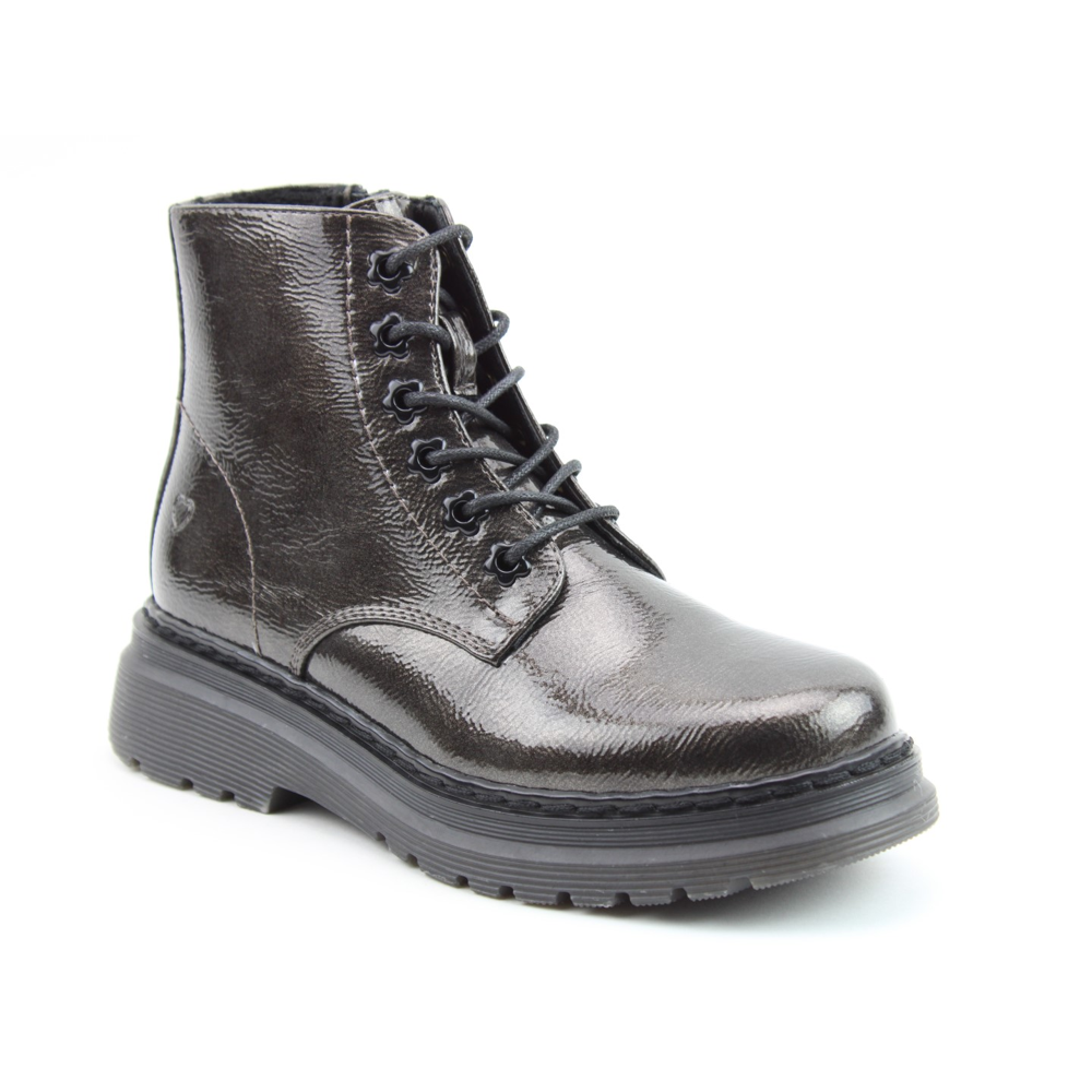 Heavenly Feet - Hattie - Pewter Patent - Boots