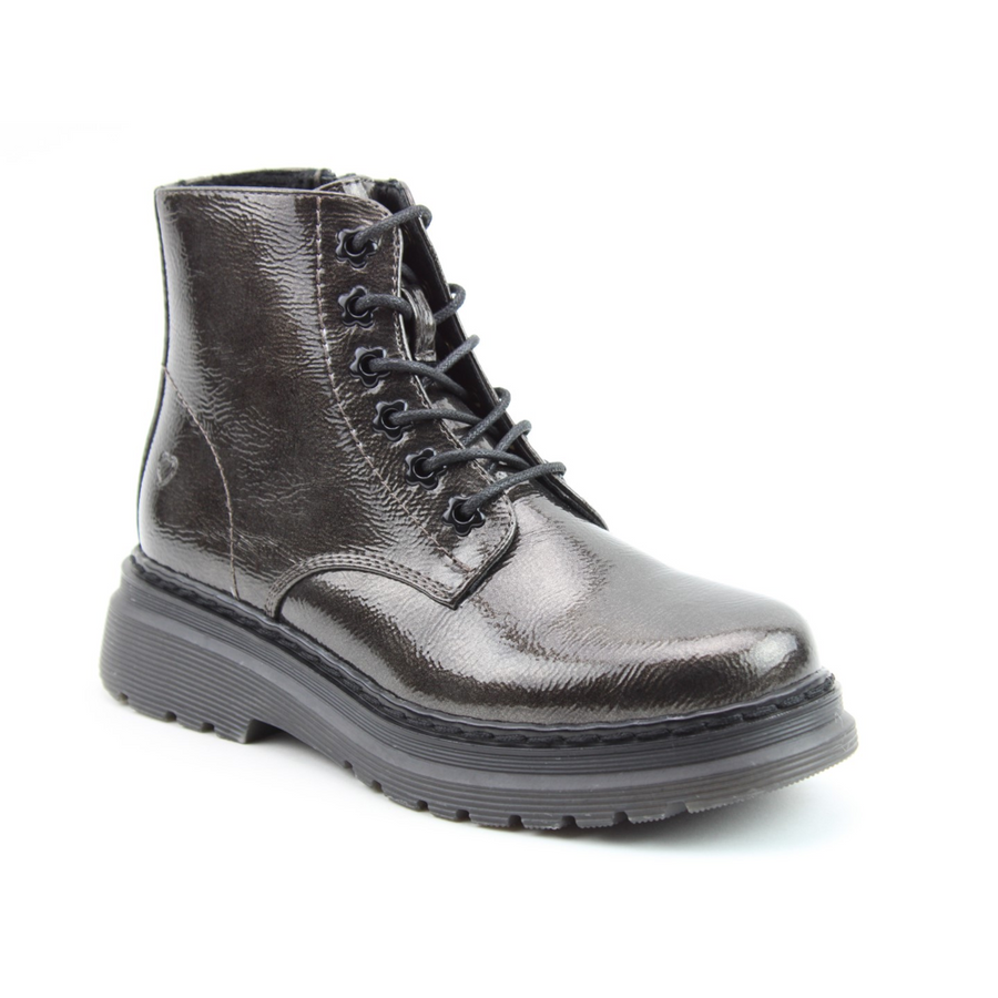Heavenly Feet - Hattie - Pewter Patent - Boots