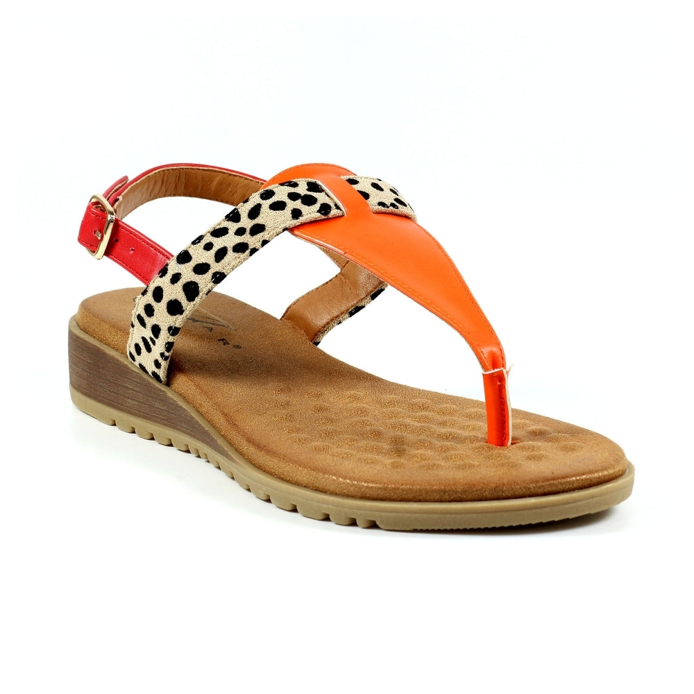 Lunar - Gina - Orange - Sandals