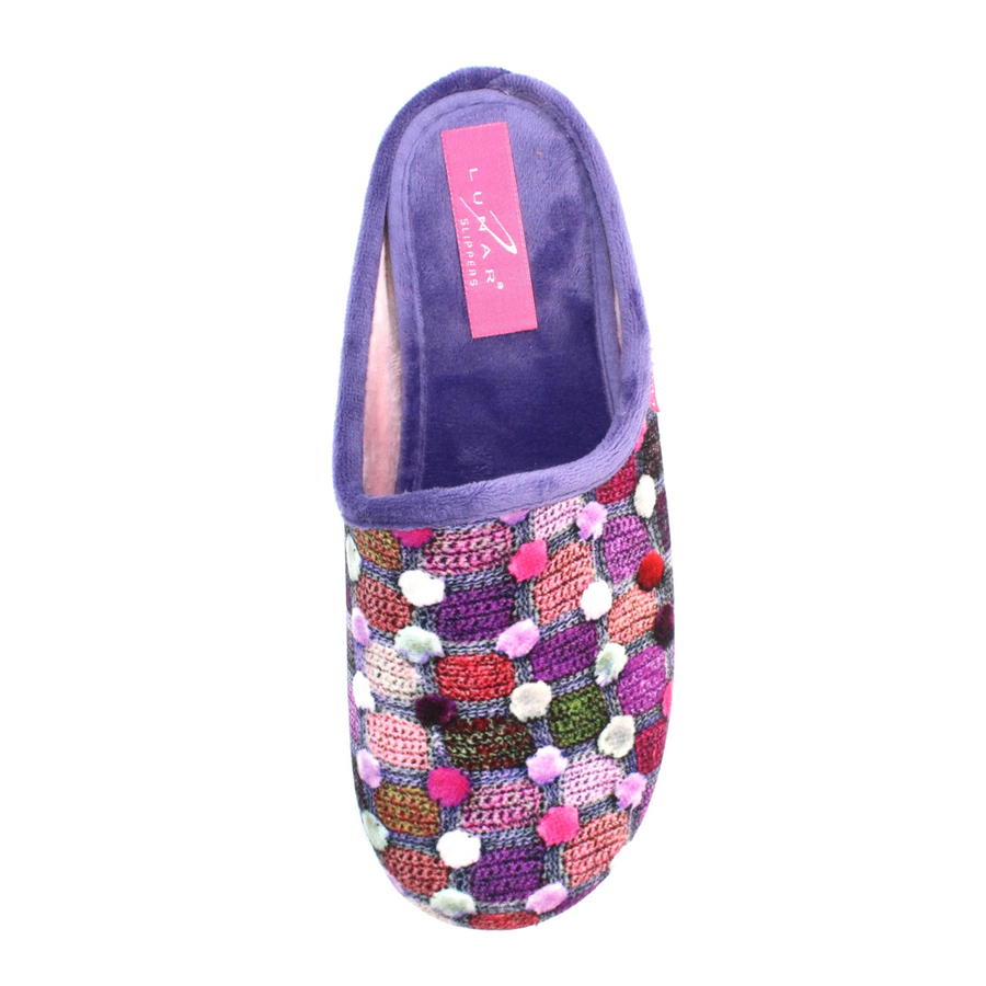 Lunar - Crackle - Purple - Slippers