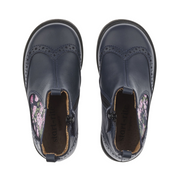 Chelsea - Navy Leather/Floral