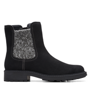 Opal Sky - Black Suede