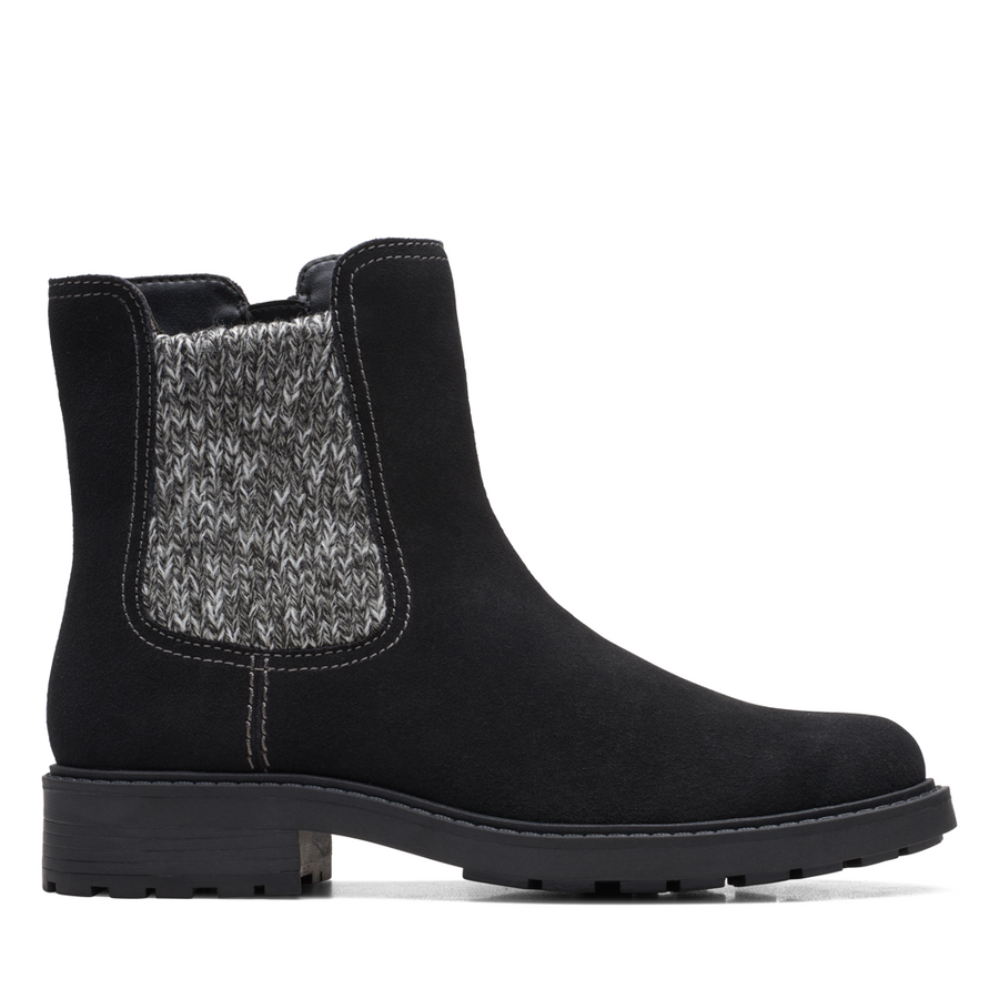 Opal Sky - Black Suede