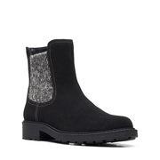Opal Sky - Black Suede
