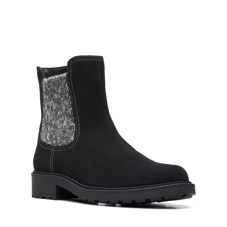 Opal Sky - Black Suede